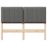 Upholstered Headboard Brown and Light Grey 120 cm 880188