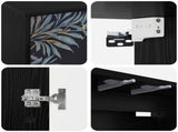 Wall-mounted TV Cabinet DOKKUM 69 x 33 x 40 cm Black Oak 8007126