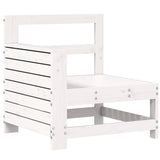ZNTS 10 Piece Garden Sofa Set White Solid Wood Pine 3250641