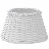 Lamp Shade White 50x30 cm Wicker 364387