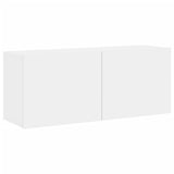 5 Piece TV Wall Units White Engineered Wood 3216489