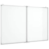 Magnetic Whiteboard Foldable 100x80x1.7 cm Aluminium 4005353