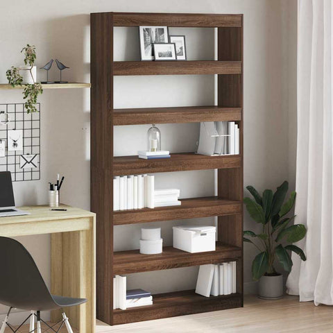 Book Cabinet Brown Engineered Wood 3333929