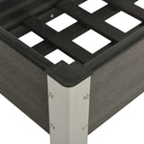 Garden Raised Bed 75x40x75 cm WPC Grey 149010