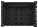 Garden Planter with Wheels Black 40 x 40 x 44 cm PP 3422910