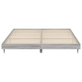 Bed Frame without Mattress Grey Sonoma 140x200 cm Engineered Wood 832251