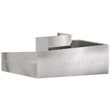Garden Planter Silver 100 x 100 x 50 cm Stainless Steel 873589
