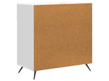 Sideboard High Gloss White 66 x 34.5 x 90 cm Engineered Wood 895559