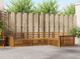 Outdoor Sofa Set 4 pcs Natural Solid Acacia Wood 3373374