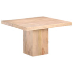 ZNTS Dining Table 120x120x77 cm Solid Mango Wood 288117