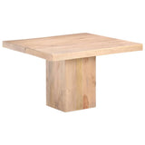 ZNTS Dining Table 120x120x77 cm Solid Mango Wood 288117