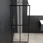 Walk-in Shower Screen Clear Tempered Glass 140x195 cm 145683