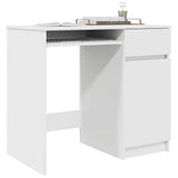 Desk White 86x49x76 cm Engineered Wood 861823