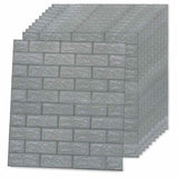 Wallpaper Set of 40 Anthracite PE foam Large Wallpaper 150723