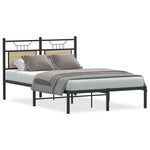 Bed Frame without Mattress Sonoma Oak 120x190 cm Small Double Engineered Wood 4106789