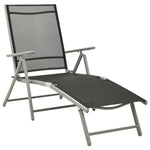 ZNTS 10 Piece Garden Dining Set Black and Silver 3070646