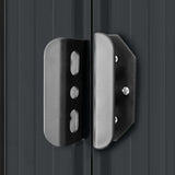 Garden Shed Anthracite Galvanised Steel Large Sliding Components 143342
