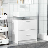 Sink Cabinet White 59x37x59 cm Engineered Wood 848108
