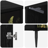 Bedside Cabinet RHENEN 2 pcs Black Oak 36 x 33 x 51 cm 8007230