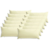 Cushion Cover 12 pcs HEERLEN Cream 40 x 80 cm Polyester 910023