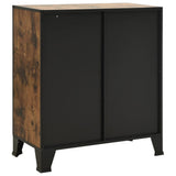 Storage Cabinets 2 pcs Rustic Brown 72x36x82 cm Metal and MDF 3095971