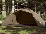 Fishing Tent 4-Person Brown Quick Release 4005324