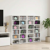 CD Cabinet 2 pcs White 60 x 17 x 92 cm Engineered Wood 8012731