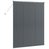 Venetian Blinds Manual Dark Grey 175 x 150 cm Aluminium 42006082