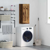 Wall Mounted Cabinet Old Wood 34.5 x 34 x 90 cm Engineered Wood 882439