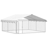 Outdoor Dog Kennel with Roof 300x300x150 cm 171501