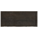 Table Top Dark Brown 120x50x cm Treated Solid Wood Oak 3156436