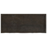 Table Top Dark Brown 120x50x cm Treated Solid Wood Oak 3156436