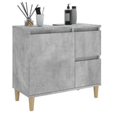 Bathroom Cabinet Concrete Grey 65x33x60 cm Engineered Wood 819824
