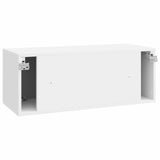 Wall-Mounted TV Cabinet High Gloss White 78.5 x 31 x 30 cm 898549