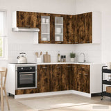 Kitchen Unit LYON 8 pcs Smoked Oak Engineered Wood 3438511