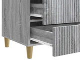 Bedside Cabinet Grey Sonoma 43 x 41 x 66.5 cm Engineered Wood 894561