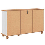 Sideboard ASKIM White 133.5 x 40 x 79 cm Solid pine wood 4105432