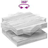 Coffee Table 360-Degree Rotatable Grey Sonoma 70x70x34.5 cm 858484
