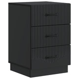 Bedside Cabinet Black 43 x 41 x 63.5 cm Engineered Wood 895246