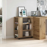 Rolling Cabinet Artisan Oak 60x35x75 cm Engineered Wood 856657