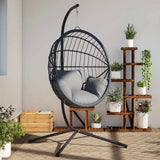 Hanging Egg Chair Stand without Basket Anthracite Steel 4007412
