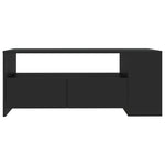 ZNTS Coffee Table Black 102x55x42 cm Engineered Wood 810918