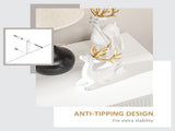 Elegant Chest of Three Drawers - White/Gold-Tone T3398P344424