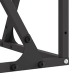 Fire Pit Black 80 x 80 x 40 cm Steel 858994