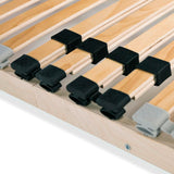 Slatted Bed Base without Mattress with 28 Slats 7 Zones 100x200 cm 246446