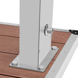 Outdoor Shower with Tray WPC Stainless Steel 3051287