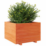 Garden Planter Wax Brown 70x70x49.5 cm Solid Wood Pine 3282526