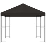 Gazebo 3 x 3 m Anthracite Polyester and Steel 190 gsm 900327