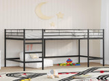 Kids'Loft Bed Frame Black 79.5 x 200 cm Steel 42020760