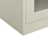 Office Cabinet Light Grey 90x40x105 cm Steel 335935